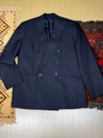 Phung Premium Double-Breasted Coat [Dark Blue – L]