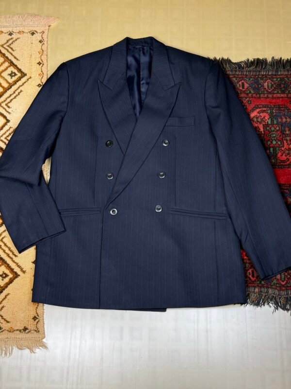 Phung Premium Double-Breasted Coat [Dark Blue – L]